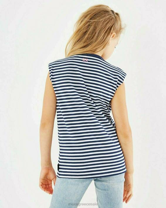 κορίτσια Mexx ριγέ επάνω μαξιλαράκια ώμου σε λευκό άσπρο BR0F784