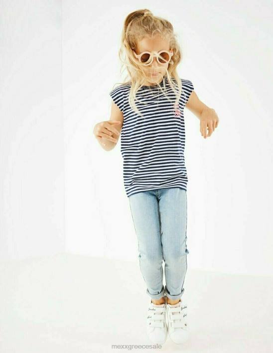 κορίτσια Mexx ριγέ επάνω μαξιλαράκια ώμου σε λευκό άσπρο BR0F784