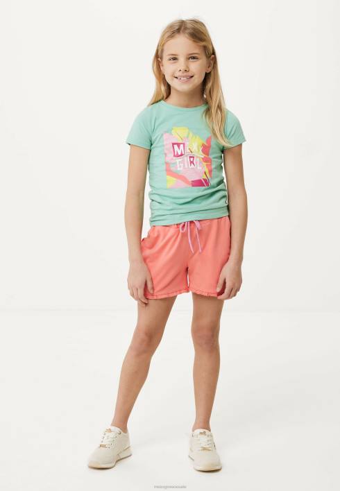 κορίτσια Mexx βολάν σορτς κοραλί πορτοκάλι BR0F770