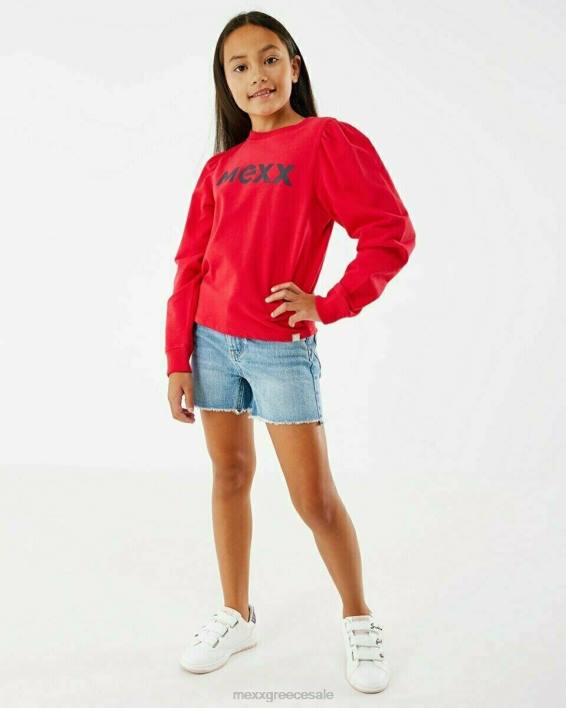 κορίτσια Mexx tina κοντό τζιν ελαφρύ λευκαντικό μπλε BR0F852