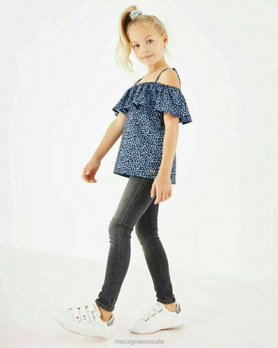 κορίτσια Mexx nikkie skinny leg τζιν jegging smoke schwarz BR0F850