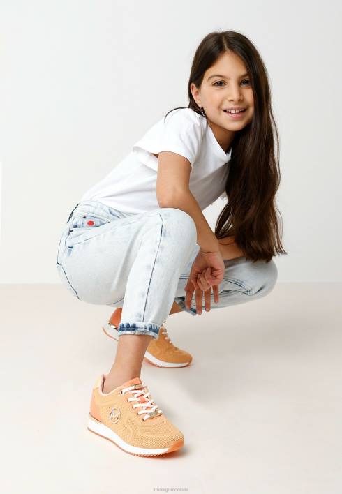 κορίτσια Mexx sneaker gitte glitter μίνι ροδάκινο πορτοκάλι BR0F989